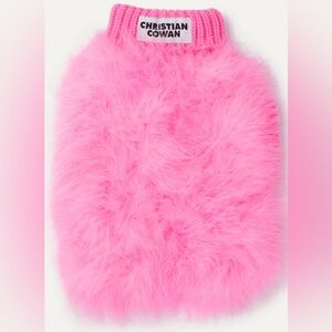 Christian Cowan x Maxbone Hot Pink Feather Jumper NWT Size M